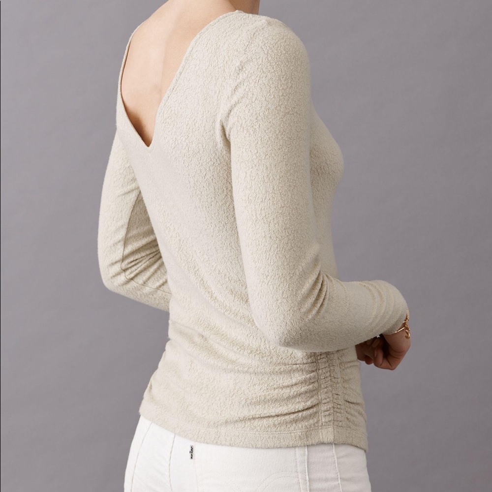 NWT Anthropologie Saturday Sunday Ruched Sweater Small